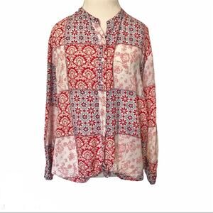 Others follow patchwork printed blouse
